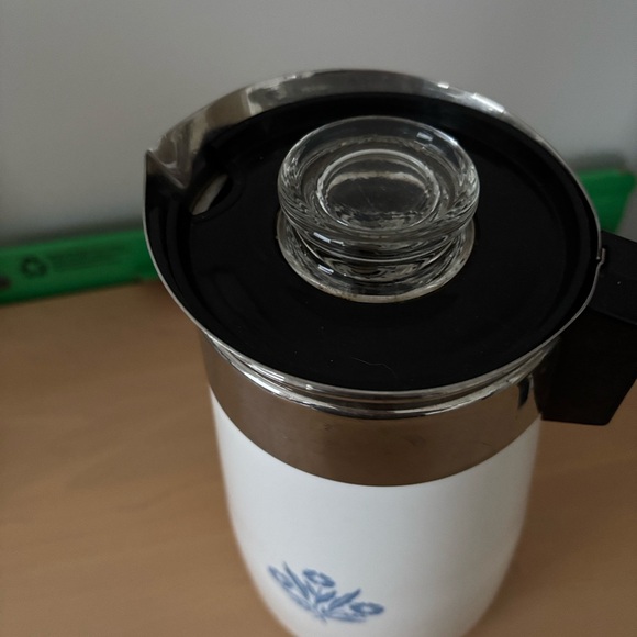 Corningware White and Blue Floral Coffee Carafe - Picture 3 of 7